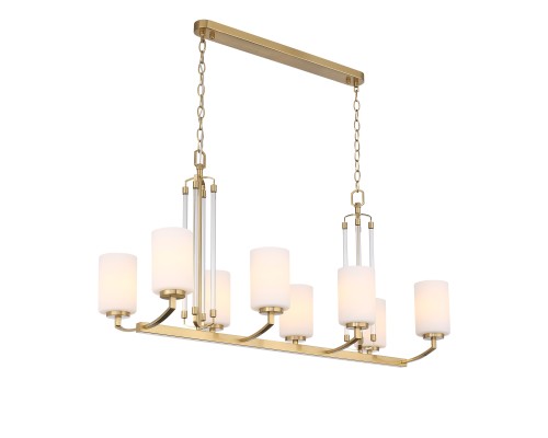 SL1403.333.08 Люстра подвесная ST-Luce Латунь/Прозрачный E27*8 40W ОПАЛ