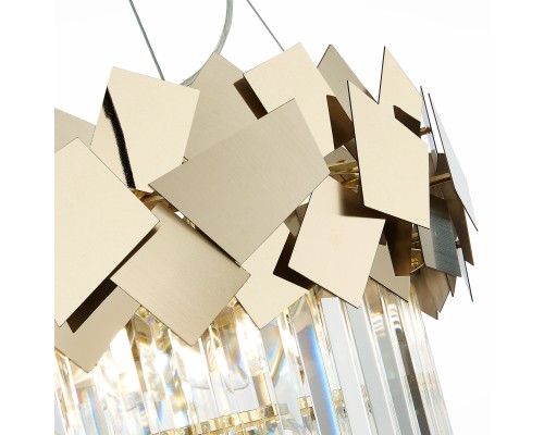 SL1232.203.06 Светильник подвесной ST-Luce Золотистый/Прозрачный, Золотистый E14 6*60W CASERTA