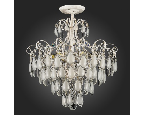 SLE160302-06 Светильник потолочный Золотистый/Белый матовый E14 6*60W MAGONZA