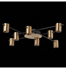 SL1207.402.08 Светильник потолочный ST-Luce Черный/Латунь GU10 8*7W VEROLI