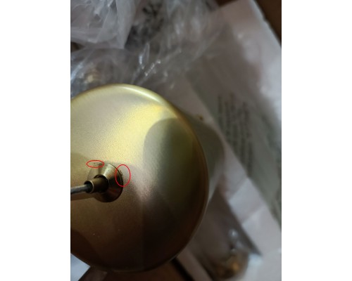 utsenka-SL6224.303.01 Светильник подвесной ST-Luce Латунь/Прозрачный LED 1*8W 4000K BAMBOO