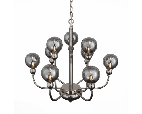 SL552.103.09 Люстра подвесная ST-Luce Никель/Дымчатый G9 9*5W FUNHI