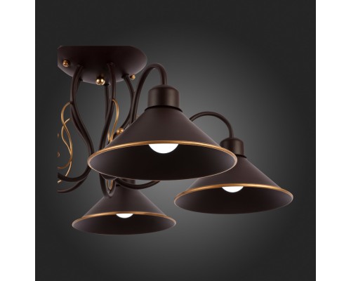 SLE120402-05 Светильник потолочный темно-коричневый/темно-коричневый E27 5*60W CIOLLA