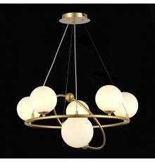 SLE2210-203-06 Светильник подвесной Золотой/Белый G9 6*5W ARTU