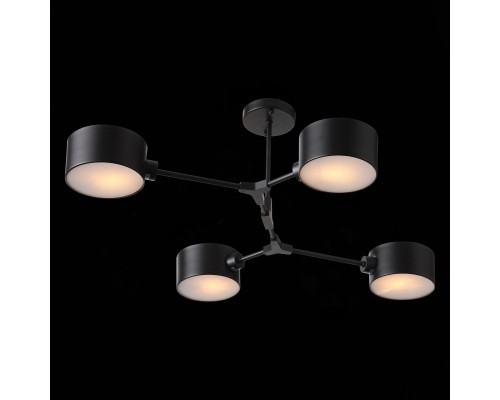 SLE183402-04 Светильник потолочный Черный/Черный E14 4*60W GIMENTO