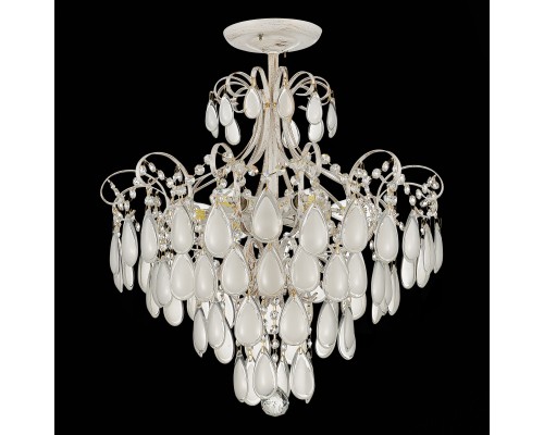 SLE160302-06 Светильник потолочный Золотистый/Белый матовый E14 6*60W MAGONZA