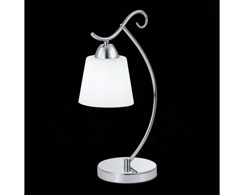 SLE103904-01 Прикроватная лампа Хром/Белый E27 1*60W LIADA