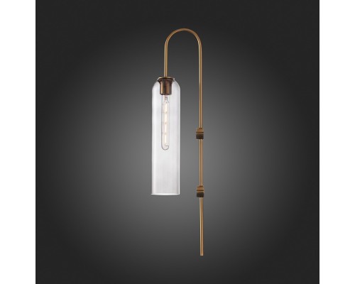 SL1145.341.01 Светильник настенный ST-Luce Латунь/Дымчатый E27 1*60W CALLANA