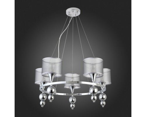 SLE107103-05 Светильник подвесной Хром/Серебристый E14 5*40W PAZIONE