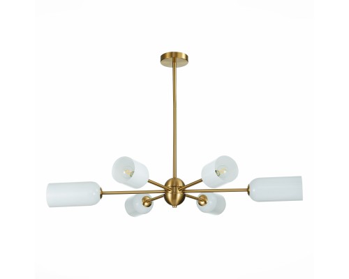 SL1180.202.06 Люстра потолочная ST-Luce Золотистый/Белый E14 6*40W TREVISO