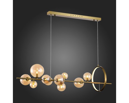 SL1165.323.15 Светильник подвесной ST-Luce Бронза/Коньячный G4 10+1*5W 4000K NECTON