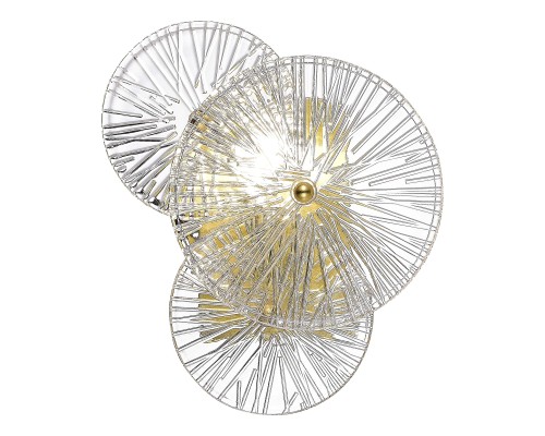 SL1657.201.01 Бра ST-Luce Золотистый/Прозрачный E14 1*40W FLERO