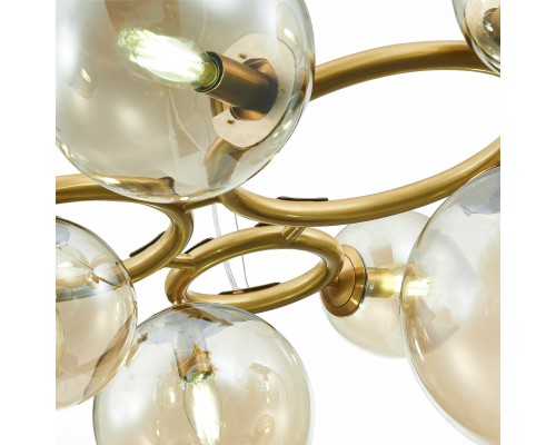 SL1162.303.07 Люстра подвесная ST-Luce Латунь/Коньячный E14 7*40W GORIZIA