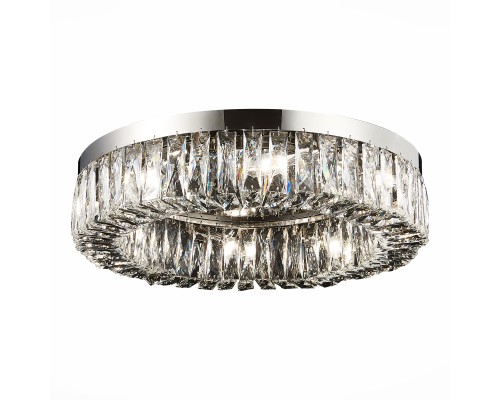 SL1226.102.08 Люстра потолочная ST-Luce Никель/Прозрачный E14 8*40W РИФРАЦИО