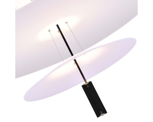 SL6101.413.01 Люстра подвесная ST-Luce Черный/Белый LED 1*15W 3000K ИСОЛА