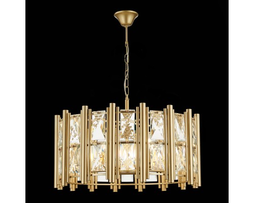 SL1623.203.08 Люстра подвесная ST-Luce шампань/шампань, прозрачный E14 8*40W CORSIA