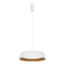 SLE1812-503-01 Светильник подвесной Белый, Древесный/белая LED 1*30W 4000K MUSE