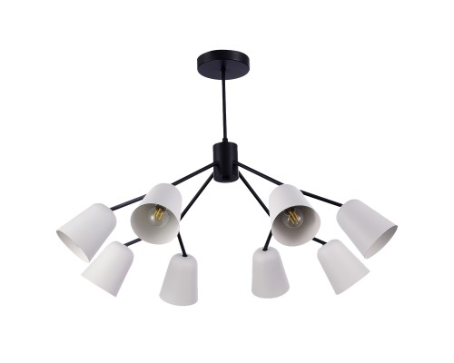 SLE155942-08 Светильник потолочный Черный/Белый E14 8*40W MARIO