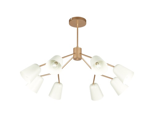 SLE155902-08 Светильник потолочный Золотистый/Белый E14 8*40W MARIO