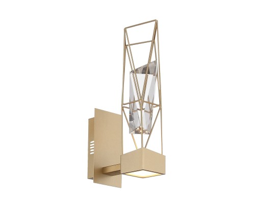 SL815.201.01 Бра ST-Luce Матовое золото/Матовое золото, Прозрачный LED 1*6W 4000K PROGETTO