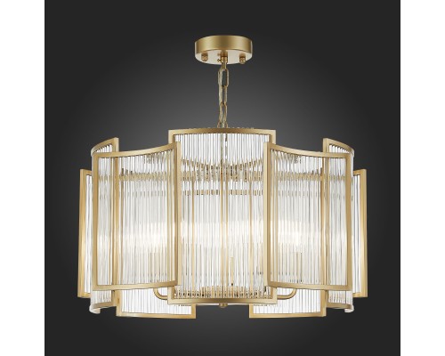 SL1234.203.05 Люстра подвесная ST-Luce Шампань/Прозрачный, Шампань E14 5*60W COSENZA