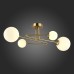SLE2211-302-04 Светильник потолочный Латунь/Белый G9 LED 4*5W FANTINI