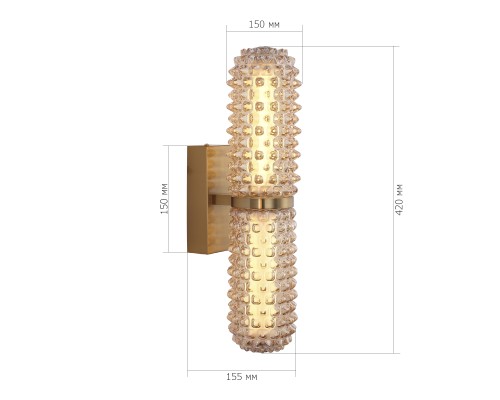 SL6144.301.01 Светильник настенный ST-Luce латунь/Шампань LED 1*11W 4000K SAGUARO