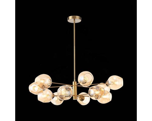 SL1500.203.12 Светильник подвесной ST-Luce Золотистый/Янтарный E14 12*40W FOVIA