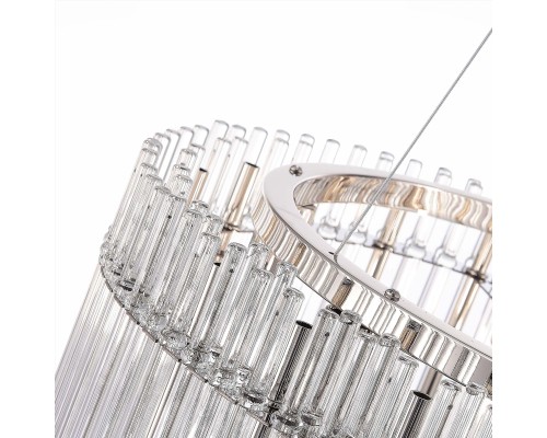 SL1656.113.06 Люстра подвесная ST-Luce Никель/Прозрачный E14 6*40W ЭПИКА