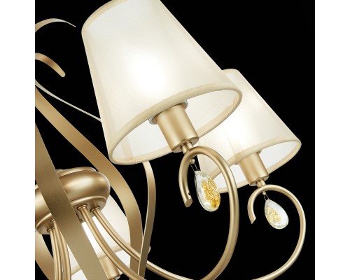 SLE111403-05 Светильник подвесной Шампань/Шампань E14 5*40W FOGGIA