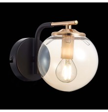 SLE106901-01 Светильник настенный Черный/Янтарный E14 1*40W LITERNO