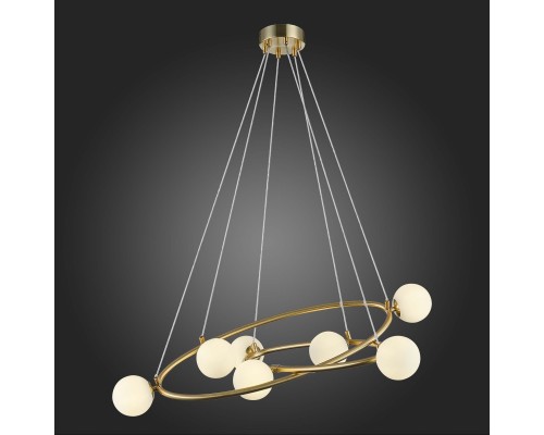 SL1508.203.07 Люстра подвесная ST-Luce Золотистый/Белый G9 7*5W RIALTO