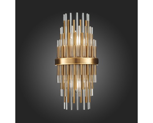 SL1628.301.02 Бра ST-Luce Латунь/Прозрачный, Латунь E14 2*40W TERAMO