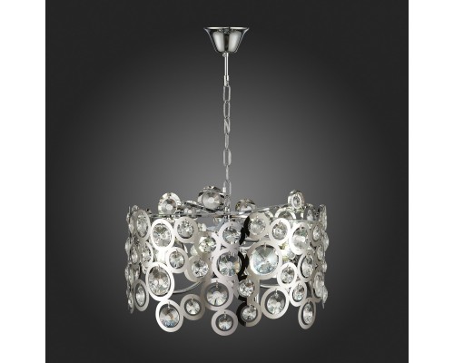 SL1103.103.08 Светильник подвесной ST-Luce Хром/Прозрачный,Хром E14 8*60W LETINA