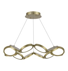 utsenka-SL6508.203.01 Светильник подвесной ST-Luce Матово Золотистый/Белый LED 1*60W 4000K RIO