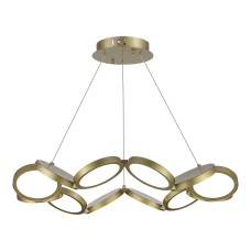 utsenka-SL6508.203.01 Светильник подвесной ST-Luce Матово Золотистый/Белый LED 1*60W 4000K RIO