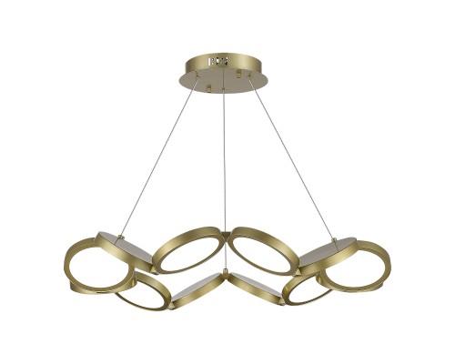 utsenka-SL6508.203.01 Светильник подвесной ST-Luce Матово Золотистый/Белый LED 1*60W 4000K RIO