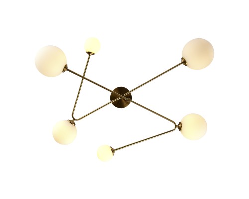 SLE2211-302-06 Светильник потолочный Латунь/Белый G9 LED 6*5W FANTINI