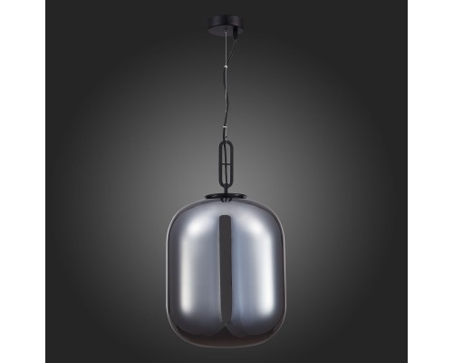 SL1050.713.01 Светильник подвесной ST-Luce Черный/Дымчатый E27 1*40W BURASCA