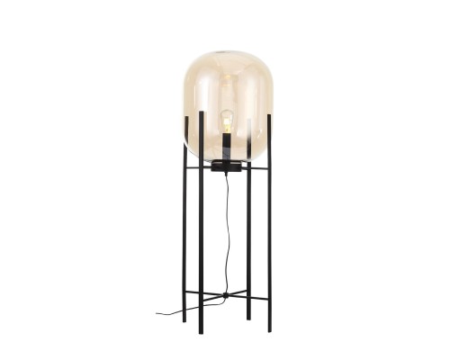 SL1050.525.01 Торшер ST-Luce Черный/Коньячный E27 1*40W (из 2-х коробок) БУРАСКА