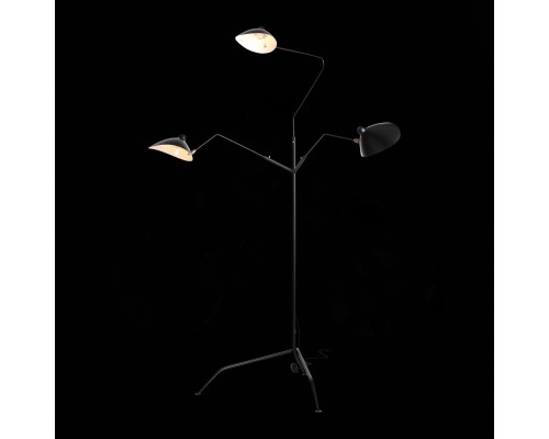SL305.405.03 Торшер ST-Luce Черный/Черный, Белый E27 3*60W SPRUZZO