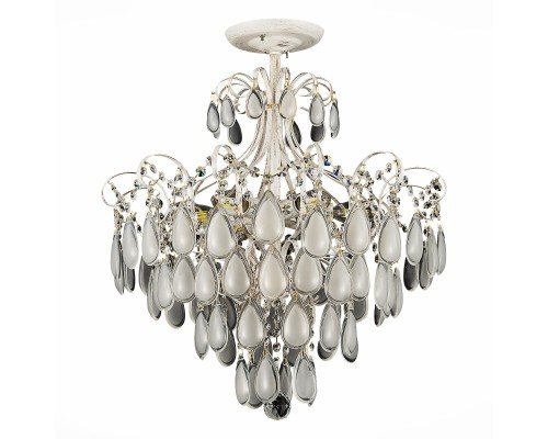 SLE160302-06 Светильник потолочный Золотистый/Белый матовый E14 6*60W MAGONZA