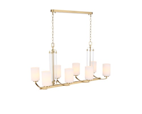 SL1403.333.08 Люстра подвесная ST-Luce Латунь/Прозрачный E27*8 40W ОПАЛ