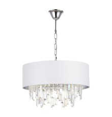 SLE1120-103-07 Светильник подвесной Хром/Белый E14 7*40W DAHLIA