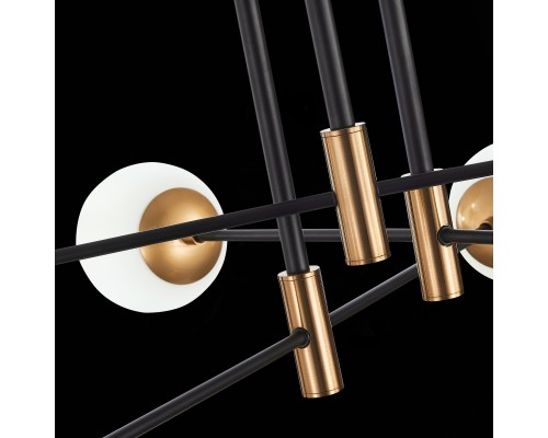 SL1203.402.06 Люстра потолочная ST-Luce Бронза,Черный/Белый E27 6*40W LIMANO