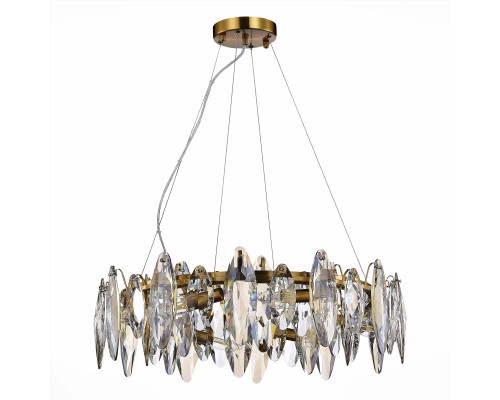 SL1227.303.08 Люстра подвесная ST-Luce Латунь/Прозрачный E14 8*40W АНКОНА