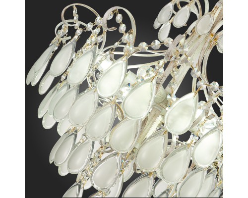 SLE160302-06 Светильник потолочный Золотистый/Белый матовый E14 6*60W MAGONZA