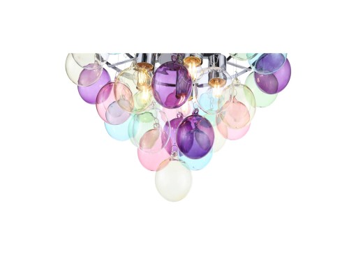 SL432.153.05 Светильник подвесной ST-Luce Хром/Разноцветный E27 5*60W SOSPIRO