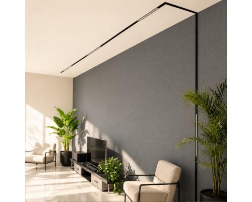 Магнитный трековый светильник SMART Черный LED 1*12W 2700K-6500K 960Lm Ra90 120° IP20 L СКАЙЛАЙН 48V