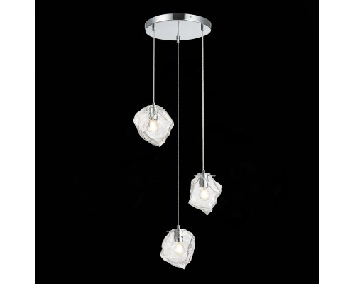 SL1175.103.03 Светильник подвесной ST-Luce Хром/Прозрачный E14 3*40W PORTICI